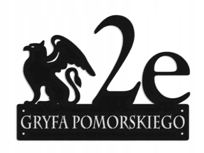 Číslo Na Dom 48 cm Tabuľa Adresa Ocel Gryfa Pomorského