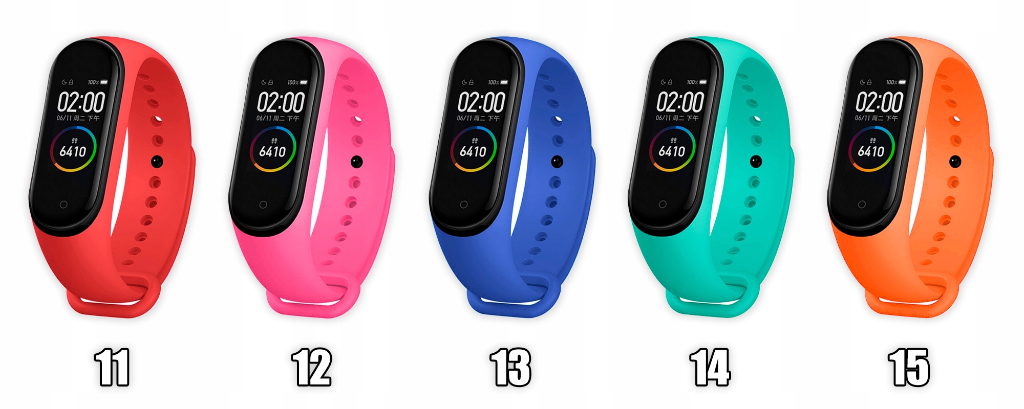 OPASKA PASEK DO XIAOMI MI BAND 3/4 - 21 KOLOR Kompatybilność Xiaomi