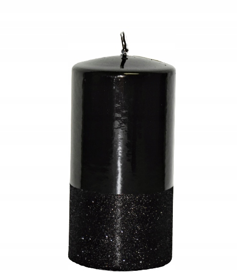 

Świeca Ozdobna Prince Walec Średni Czarna H14CM