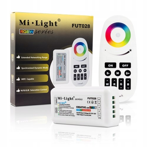 Sterownik do Taśm LED RGB+W ODBIORNIK + Pilot WiFi Mi-Light FUT028
