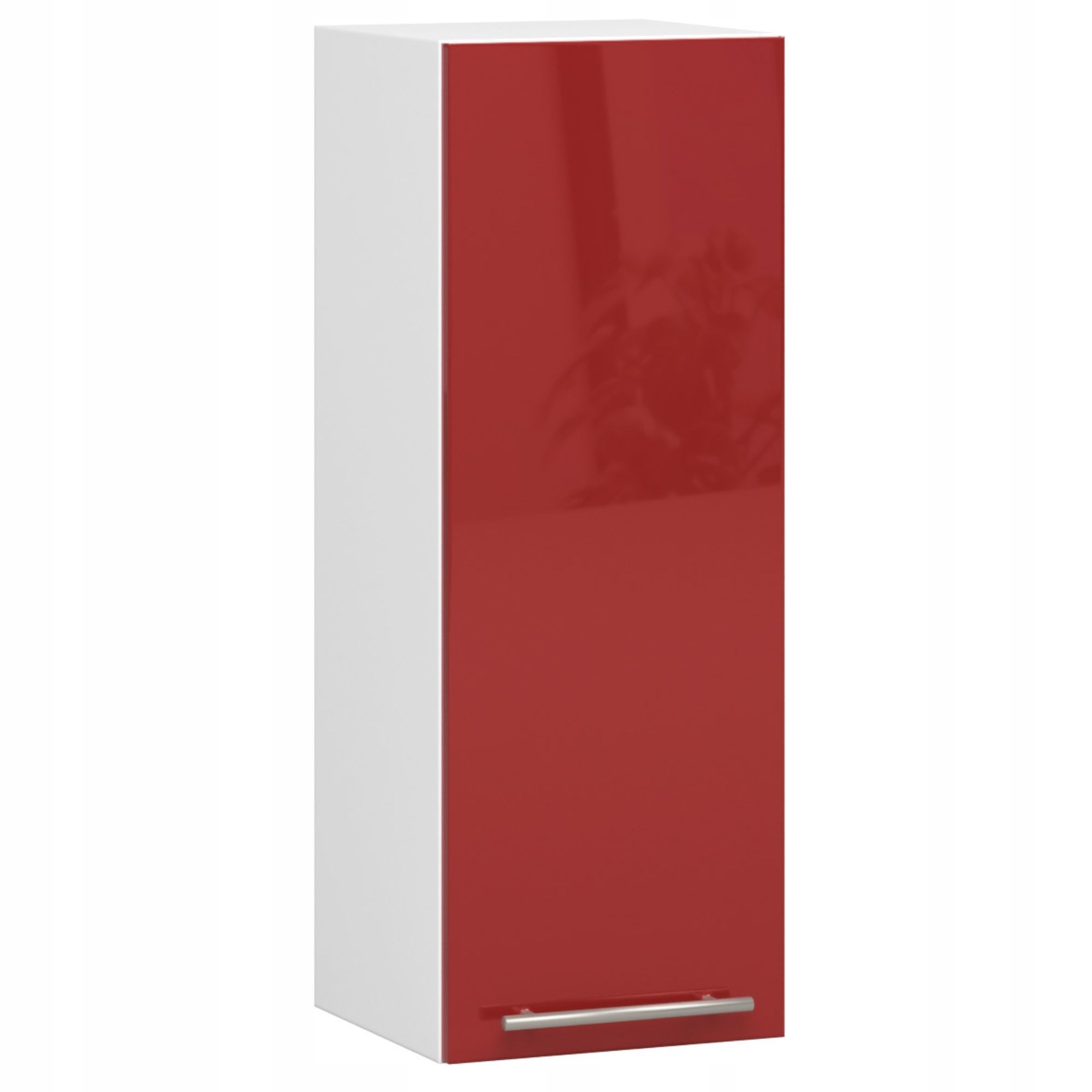 Závěsná Kuchyňská Skříňka Olivie 30 cm Bílá-červený Lesk H720 Akd