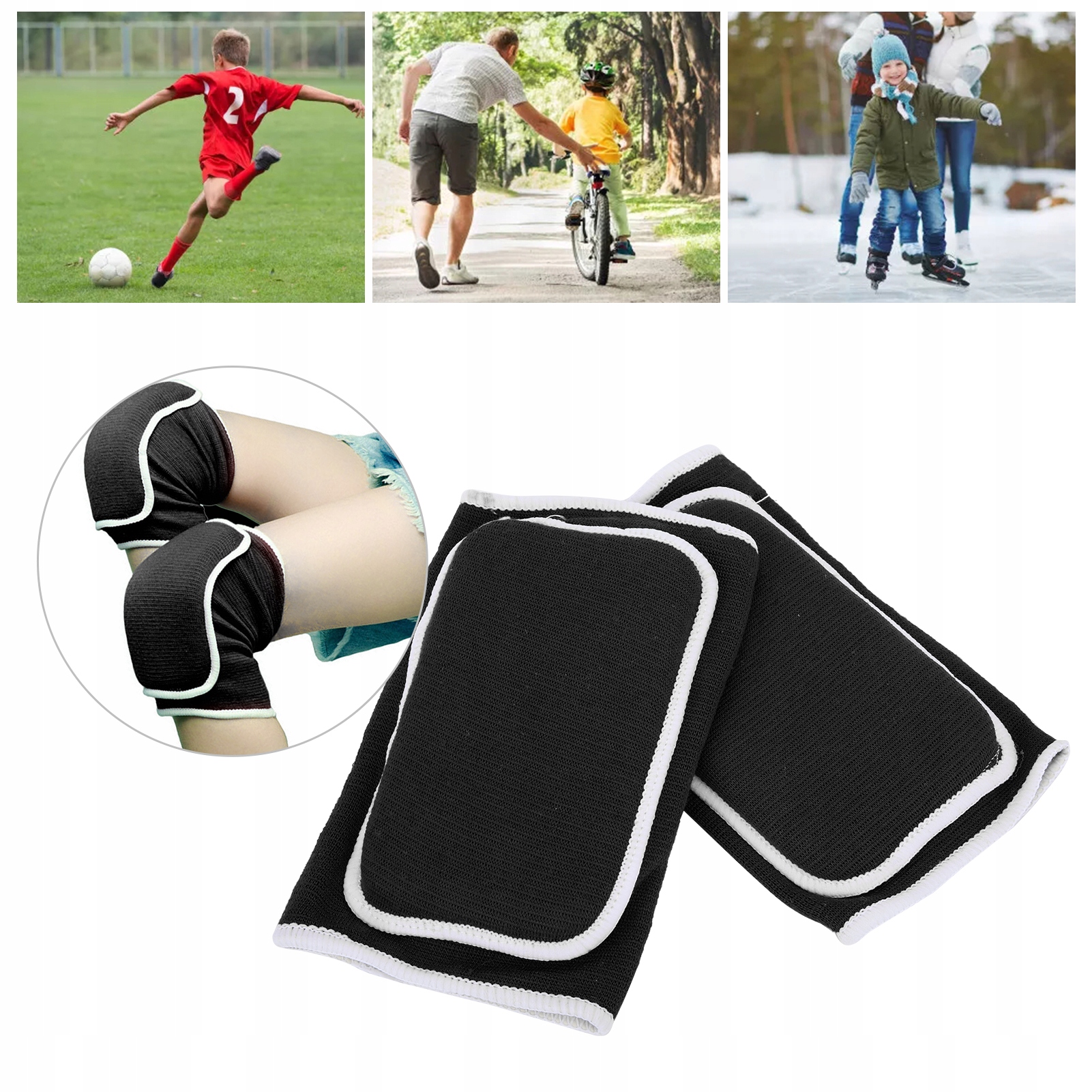 DZIECIĘCE OCHRANIACZE NA KOLANA WYŚCIEŁANE GĄBKĄ Stan opakowania oryginalne