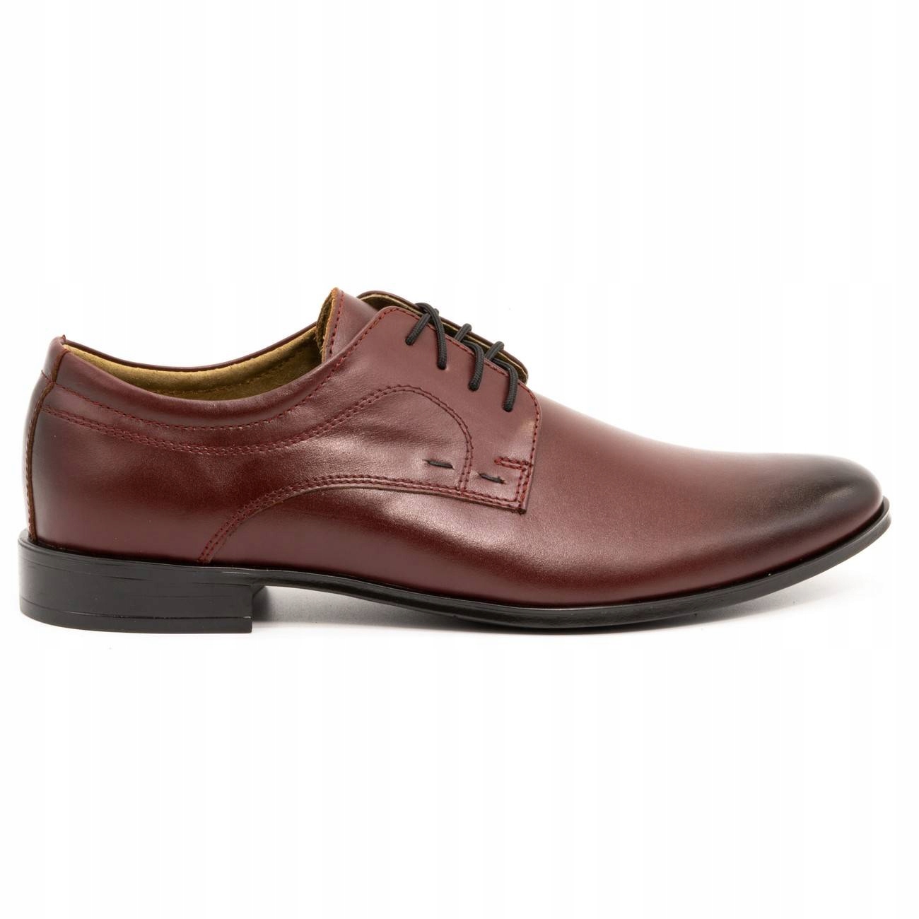 

Buty męskie wizytowe skórzane 277 bordowe 48