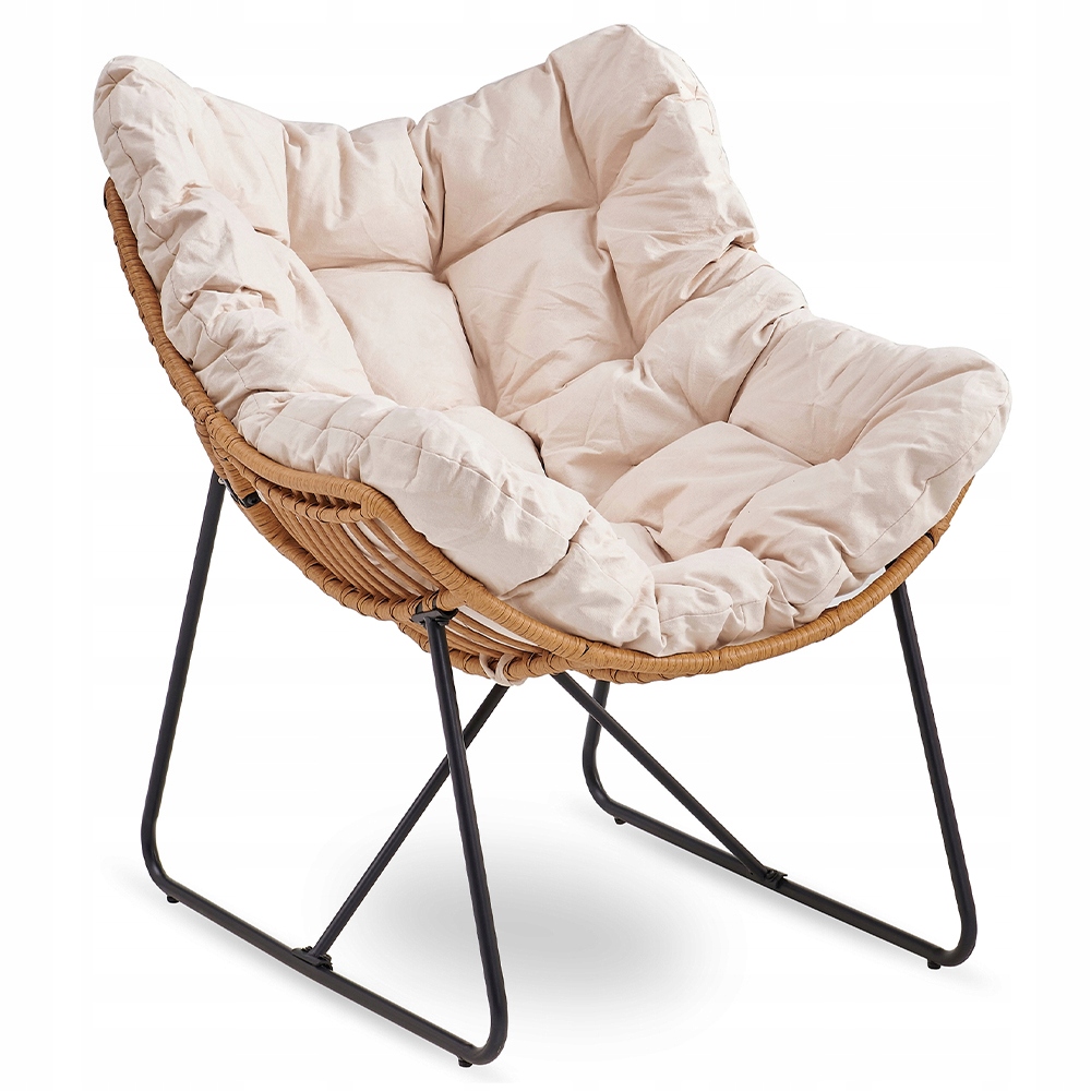 Zahradní odpočinkové křeslo Na Terasu Zahrada do obývacího pokoje Béžová Fin