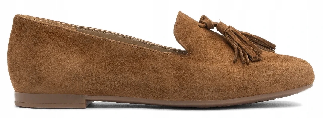 Hnědé Dámské Kožené Mokasíny Měkké Pohodlné Dámské Lehké Ryłko 38