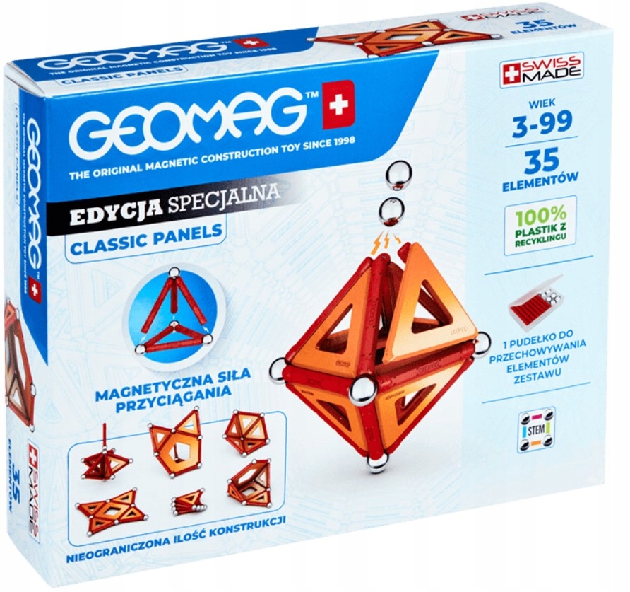 

Geomag Classic Panels Klocki Magnetyczne 35 elemen