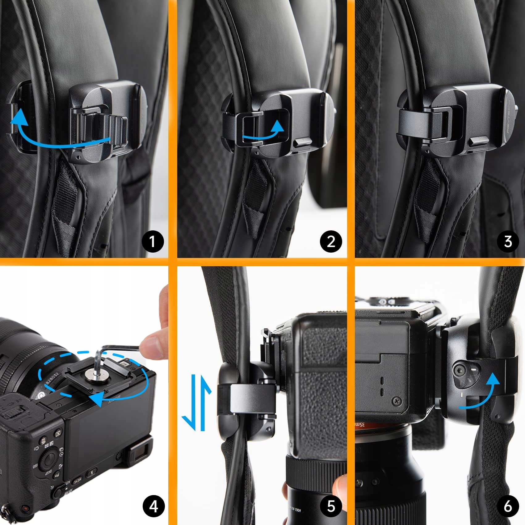 PGYTECH Uchwyt Kamerowy Do Plecaka DSLR Sony Nikon Fuji — miniatura 4