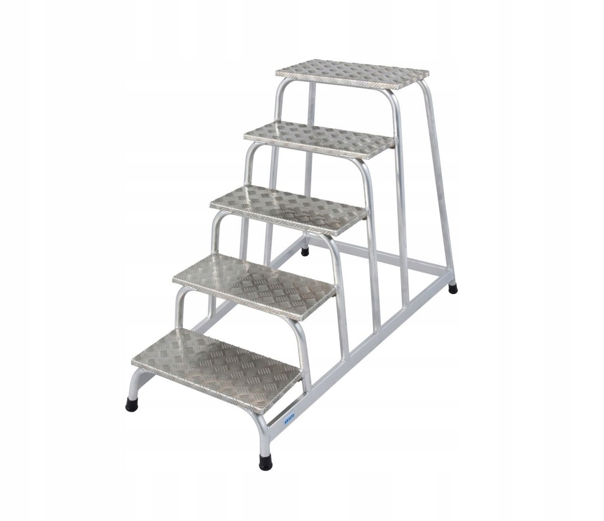 Aluminiowe schodki montażowe z antypoślizgowymi stopniami Krause 805058