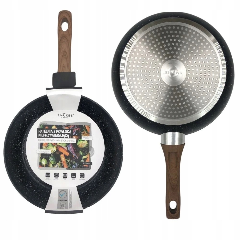 

Patelnia tradycyjna Smukee 26 cm non-stick Czarna
