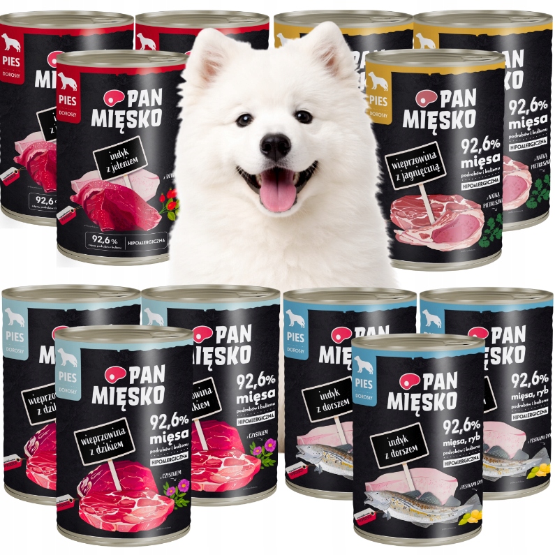 Levně Pan Mięsko krmivo pro psy mix 400 g x 12 kusů