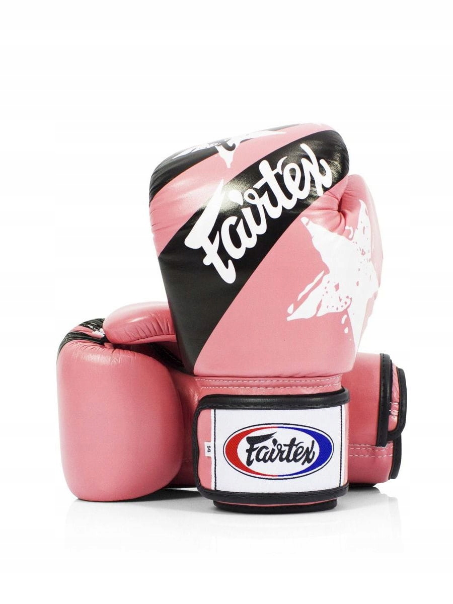 Boxerské Rukavice Fairtex BGV1-N (pink/black) „Nation Print“ – 12oz
