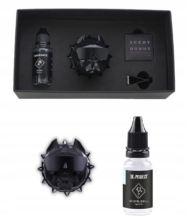 Dyfuzor Zapachu Do Samochodu Pitbull + Olejek zapachowy Bright Black