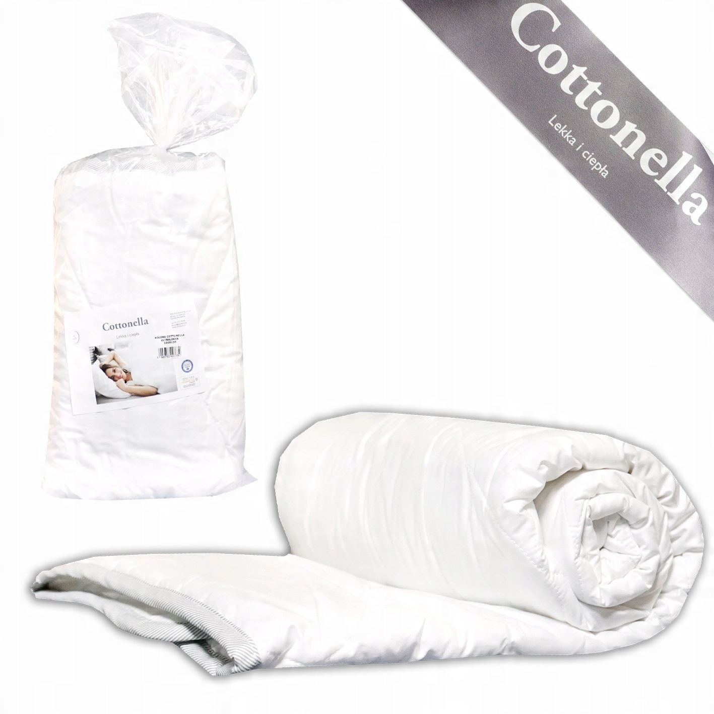 

Kołdra 200x200 cm letnia 100% bawełna Cottonella