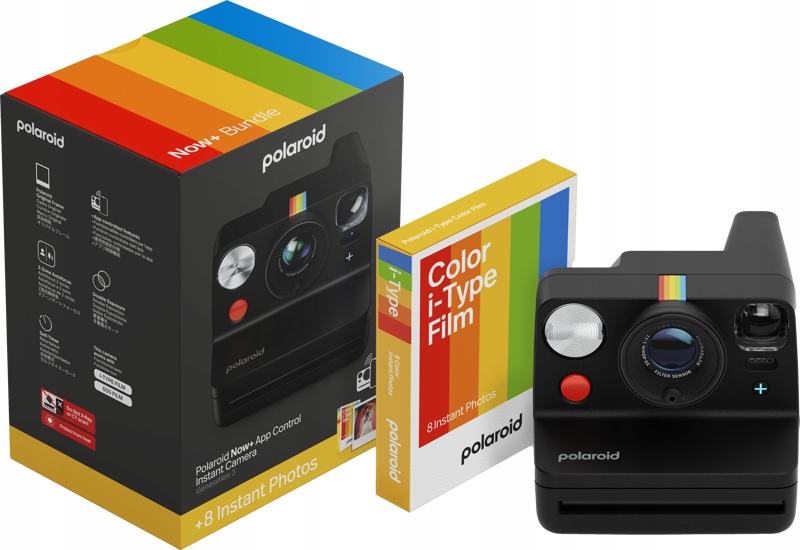 Polaroid Now+ Gen 3 Černý set s barevným filmem (8 fotografií)
