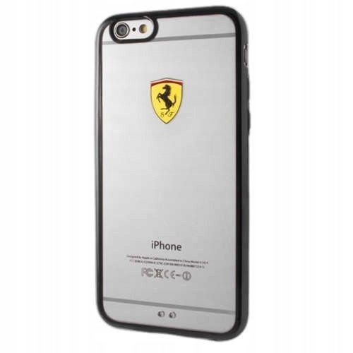 Ferrari Hardcase FEHCP6LBK iPhone 6/6SPlus racing shield transparent black