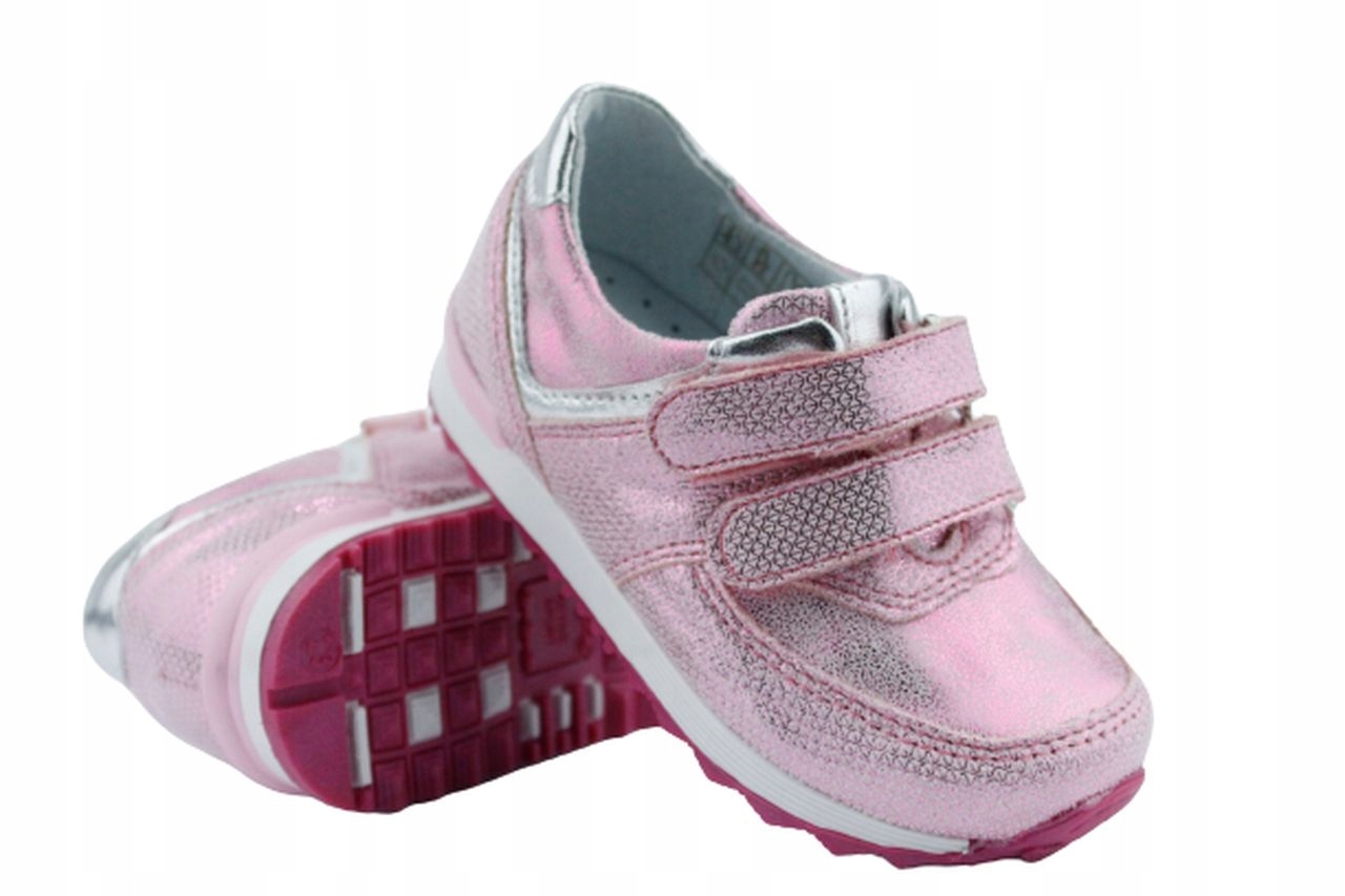 BUTY DZIEWCZĘCE R.21 RÓŻOWE RZEPY KORNECKI 4887