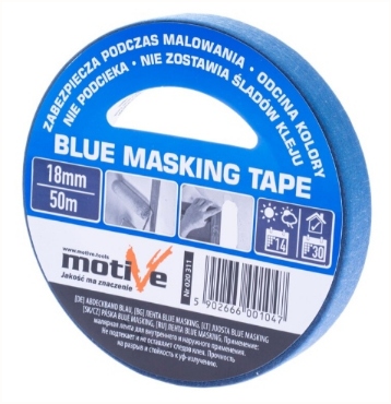 TAŚMA BLUE MASKING TAPE 25MM/50M MOTIVE