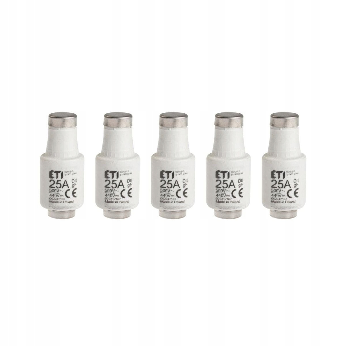 Wkładka topikowa D II Gf 25 A 500V/440V 5szt. Eti