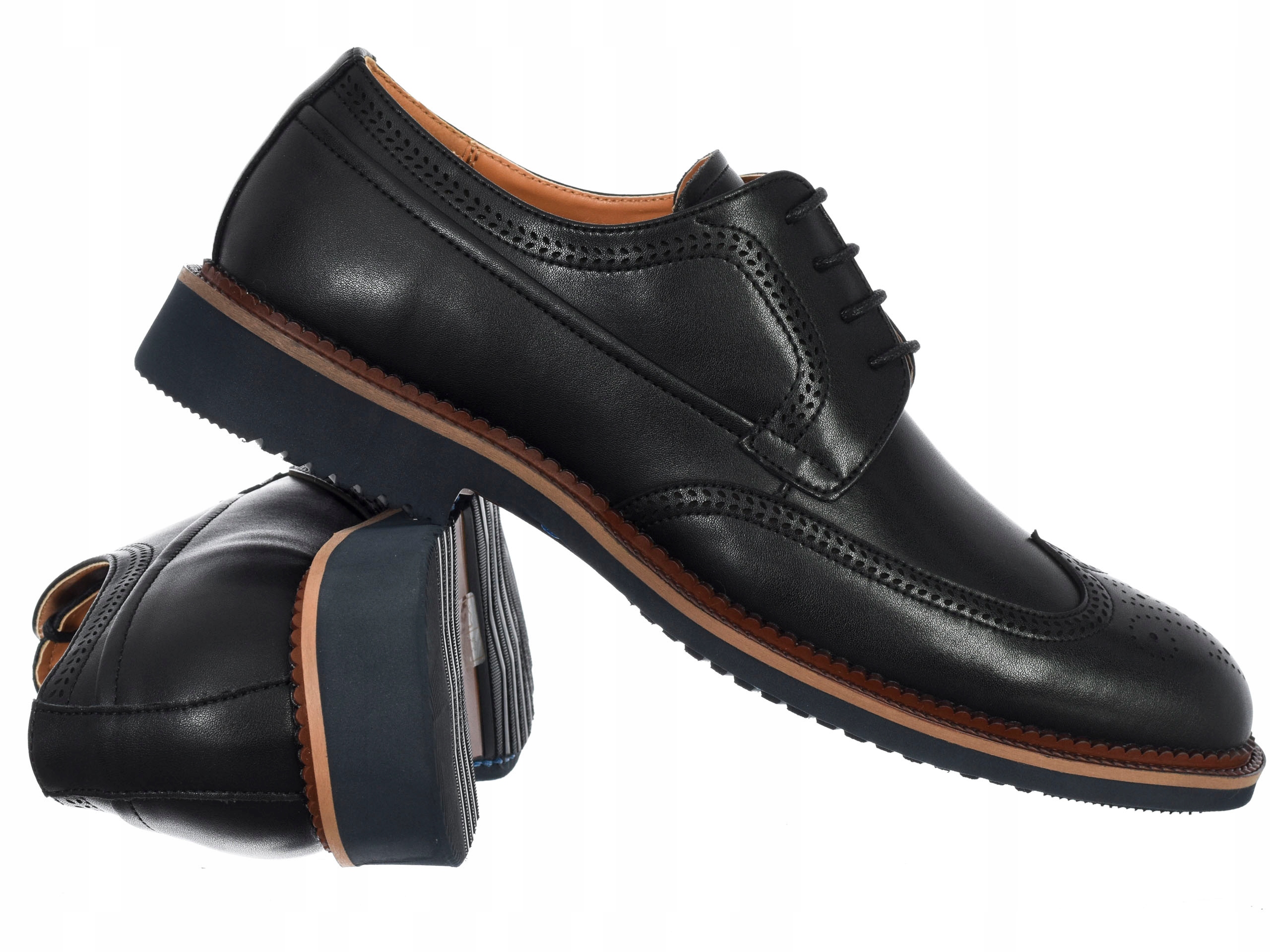 B Originals Společenské Boty HA230834A-2/BLACK, přírodní kůže