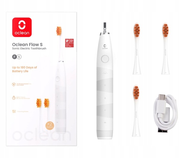 Szczoteczka soniczna Oclean Oclean Szczoteczka soniczna Flow S (biała)