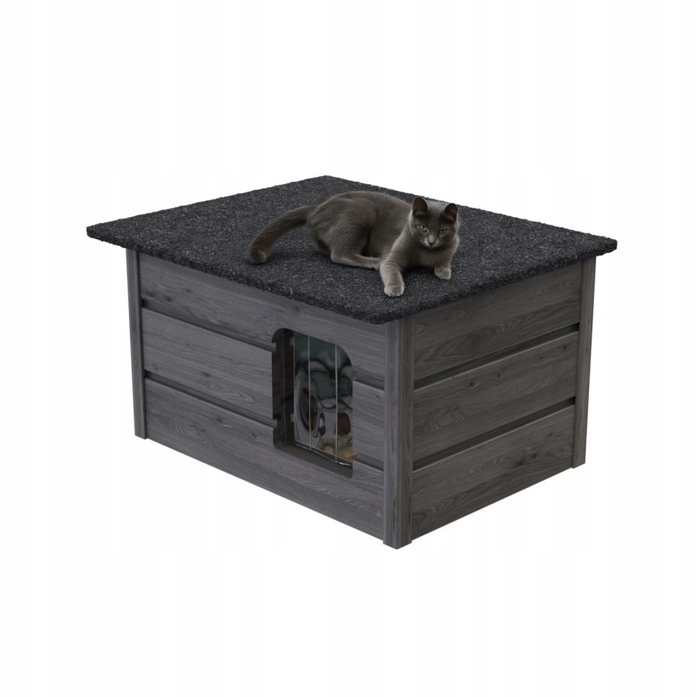 Levně Bouda Pro Pro Kočky Psa Zateplená Dřevěná Bouda Domeček