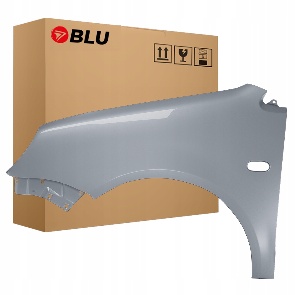 Blu Blatník Vw Polo 9N IV 4 LA7W levý stříbrný 01-05 přední pozink