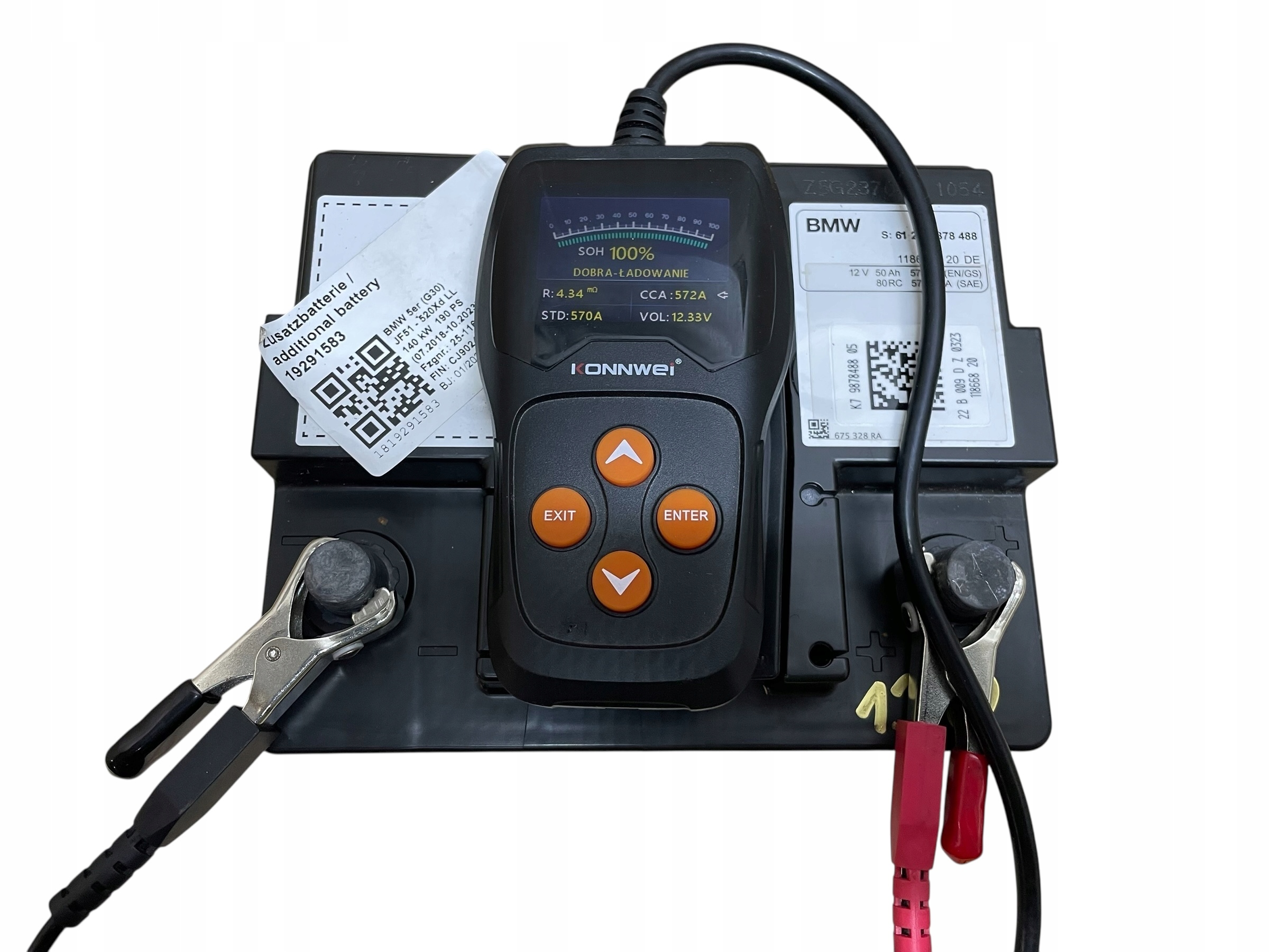 Batteria AGM START-STOP 12V 50AH 570A MINI 2022R Originale