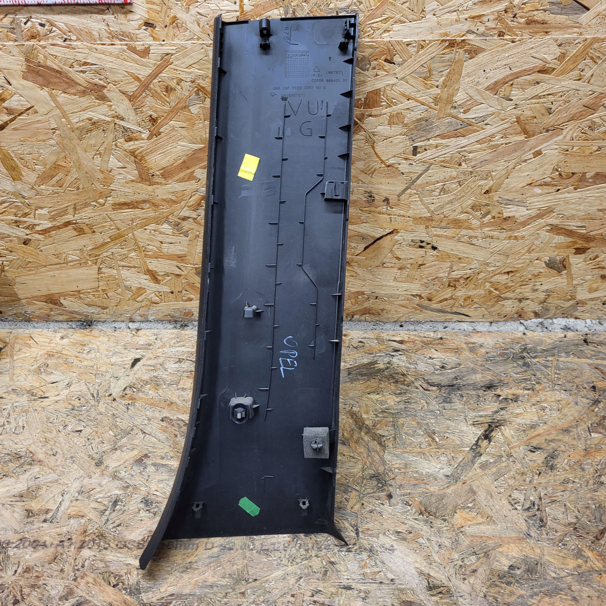 OPEL COMBO E CITROEN BERLINGO IV cover SLUPKA SRODKOWEGO left