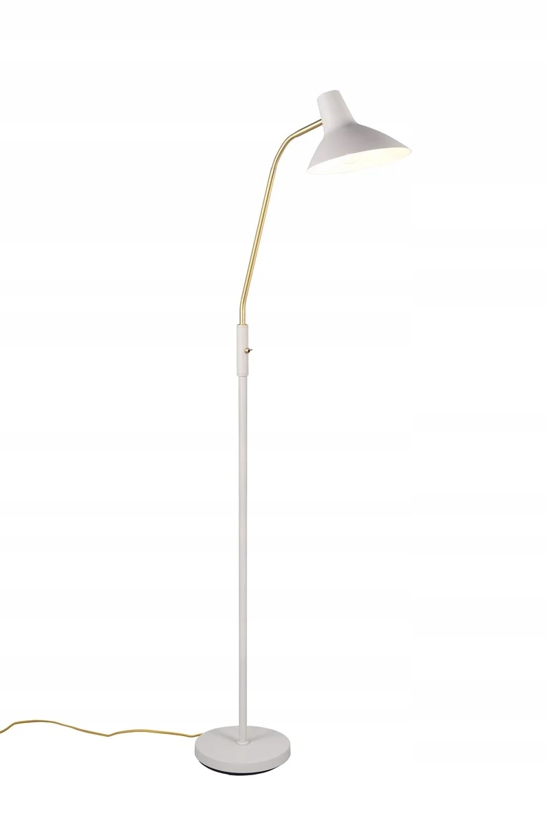 Trio Klasická stojaca lampa 145 cm šedá mosadz E27 Traveller