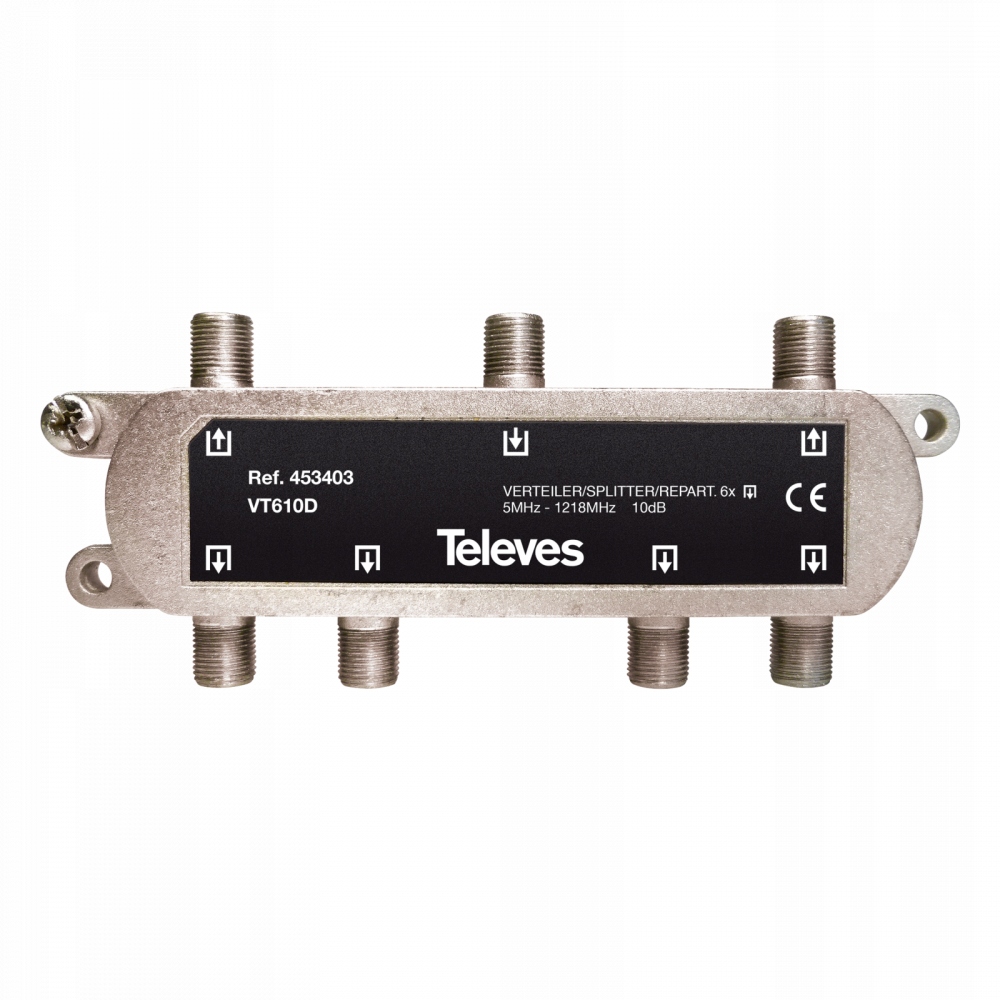 

Rozgalęźnik Televes 1/6 5-1218MHz 4534