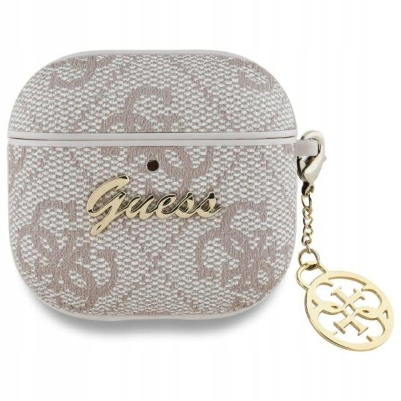 Etui Guess 4G Charm Collection na AirPods 4 różowe Guess