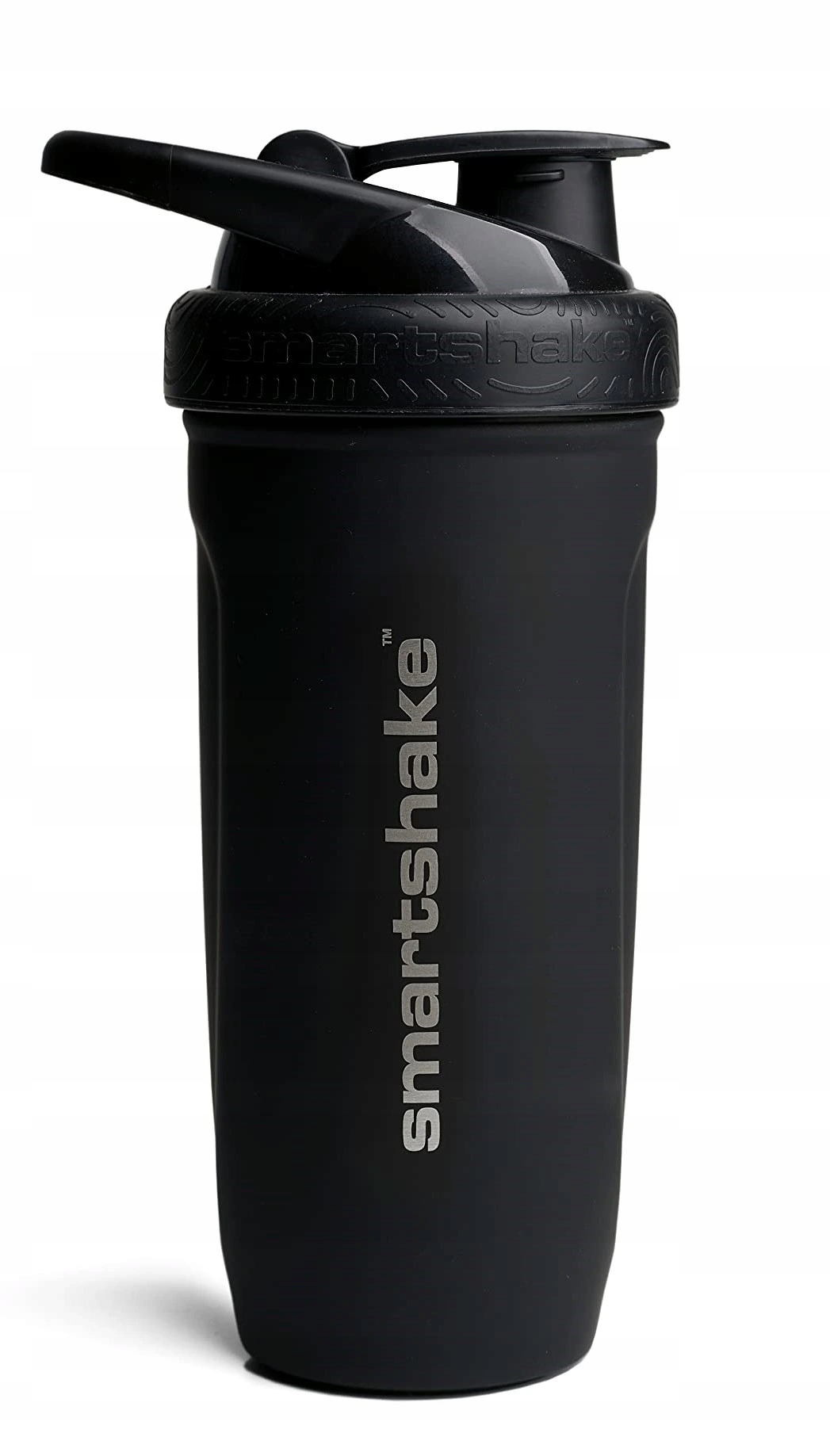 Shaker SmartShake Reinforce ze stali nierdzewnej, czarny, 900 ml