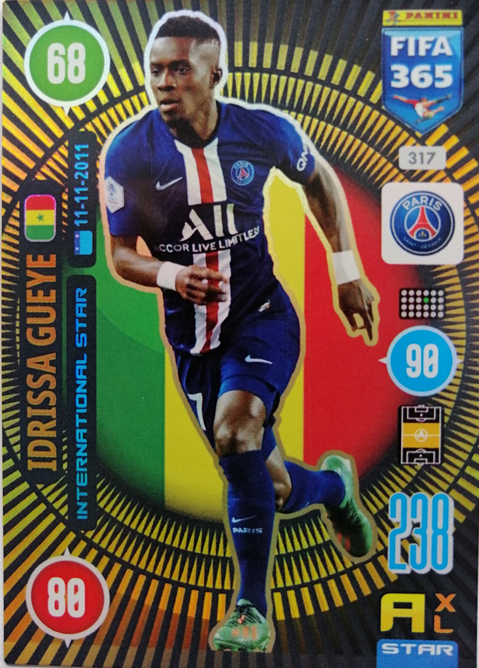FIFA 365 2021 INTERNATIONAL STAR 317 GUEYE PSG