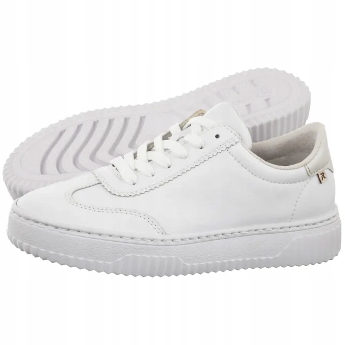 Kožené dámské tenisky Rieker bílé N9910-80 bílé