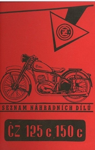 Katalog części CZ 125 C, CZ 150 C