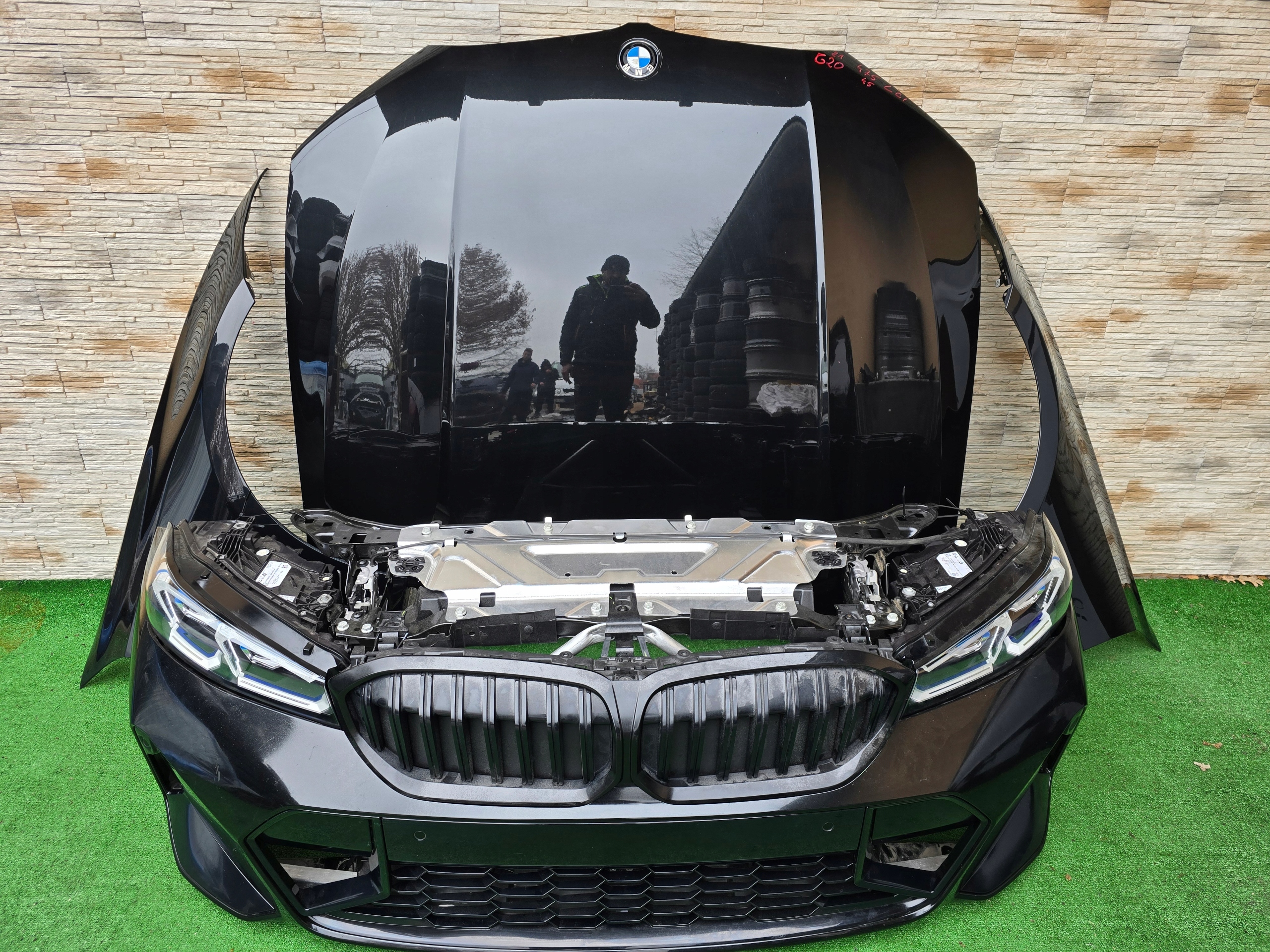 MASKA BŁOTNIKI LAMPY PAS CHŁODNICE ZDERZAK BMW 3 G20 G21 LCI