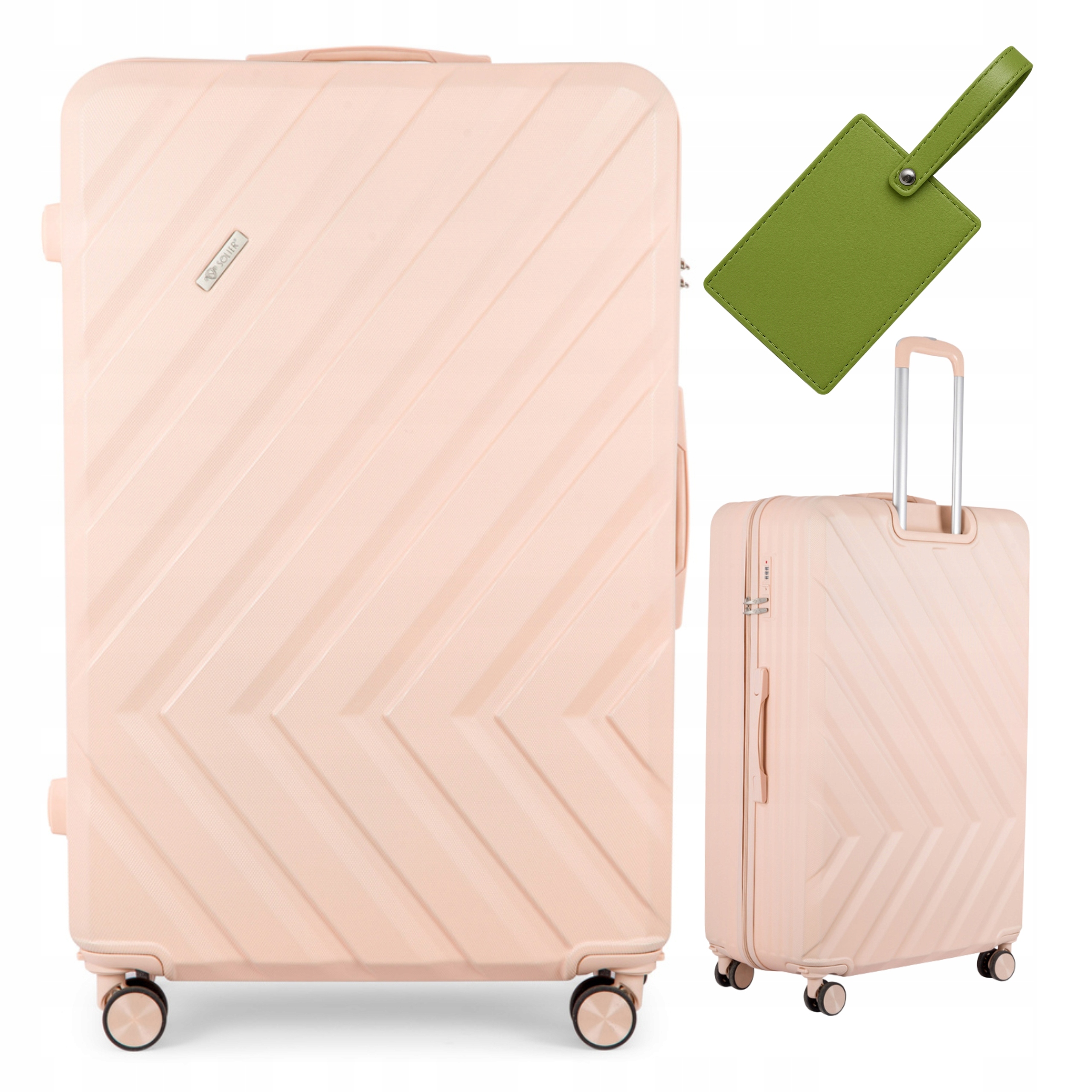 Velký kufr na kolečkách, cestovní zavazadlo XXL 32'' Abs Dárek Barvy Solier