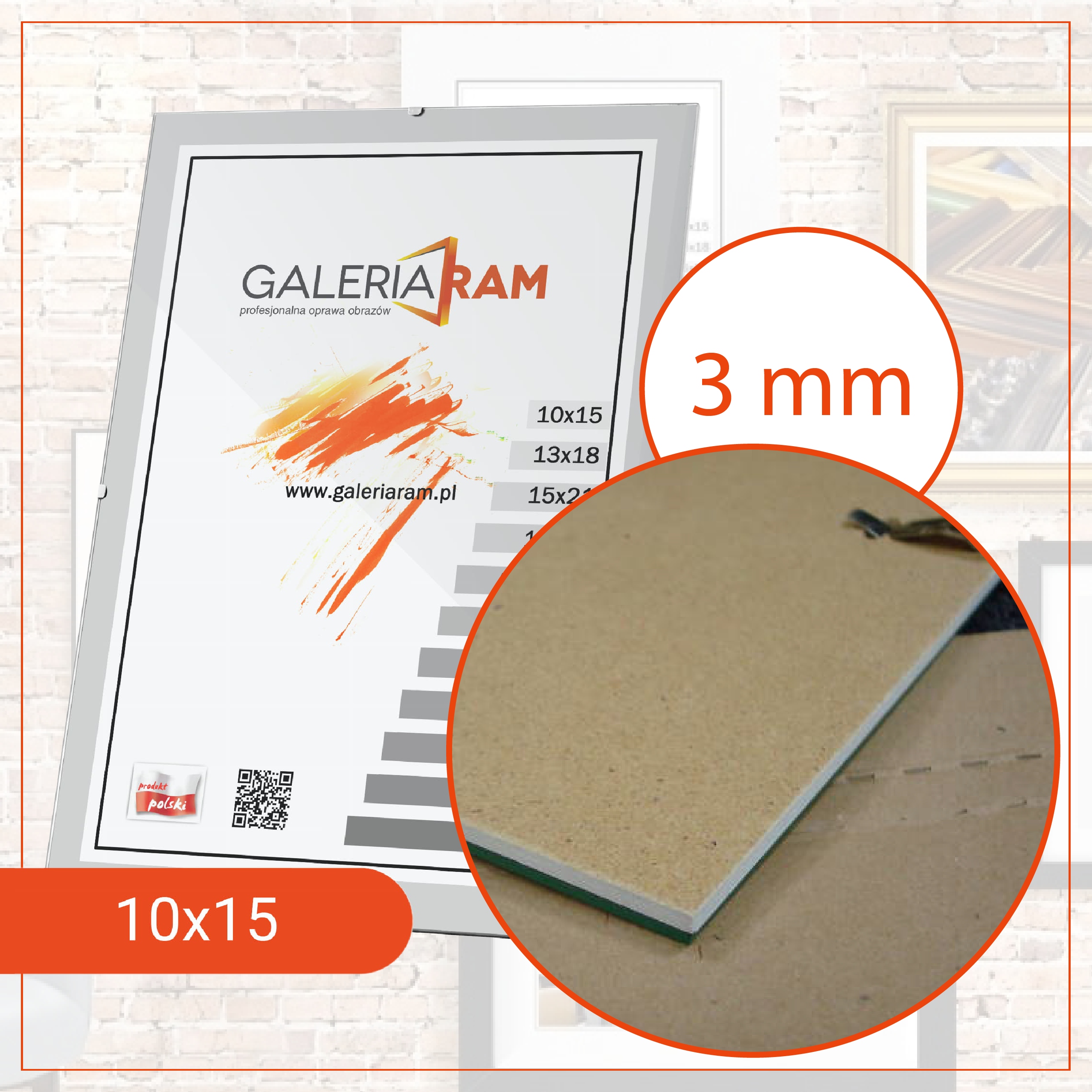 ANTYRAMA 10x15 PLEXI PRODUCENT POLSKI Marka inna