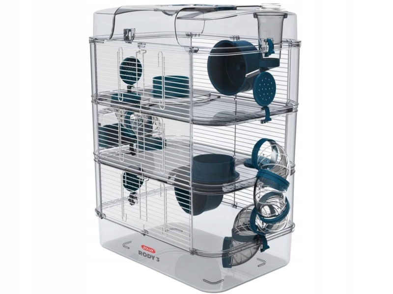 Klatka dla gryzoni Zolux Rody3 Trio Niebieski