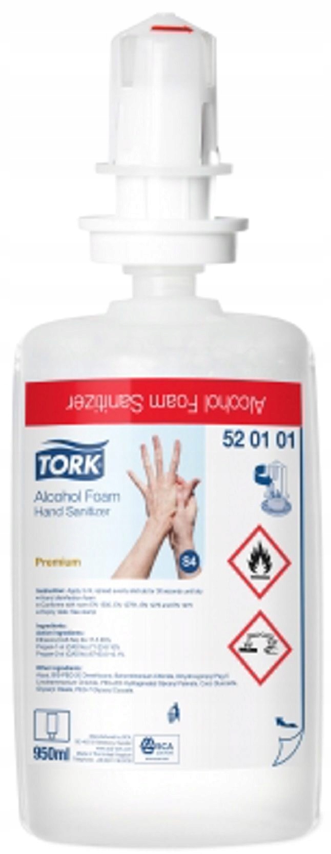 Karton Żel S4 Dezynfekcja Tork 424108 6x1L
