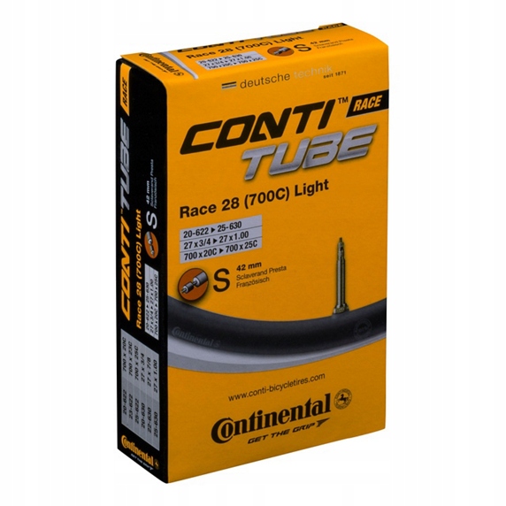 Dętka rowerowa Continental Race Light 28x 3/4-1.7 (18-25mm) Presta 42mm