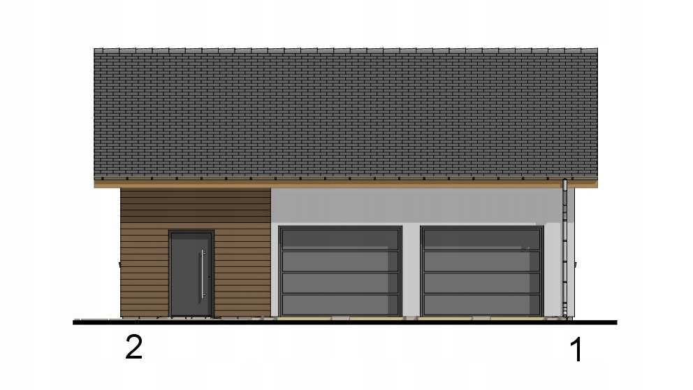 GARAŻ DWUSTANOWISKOWY H32R Szerokość 11 m