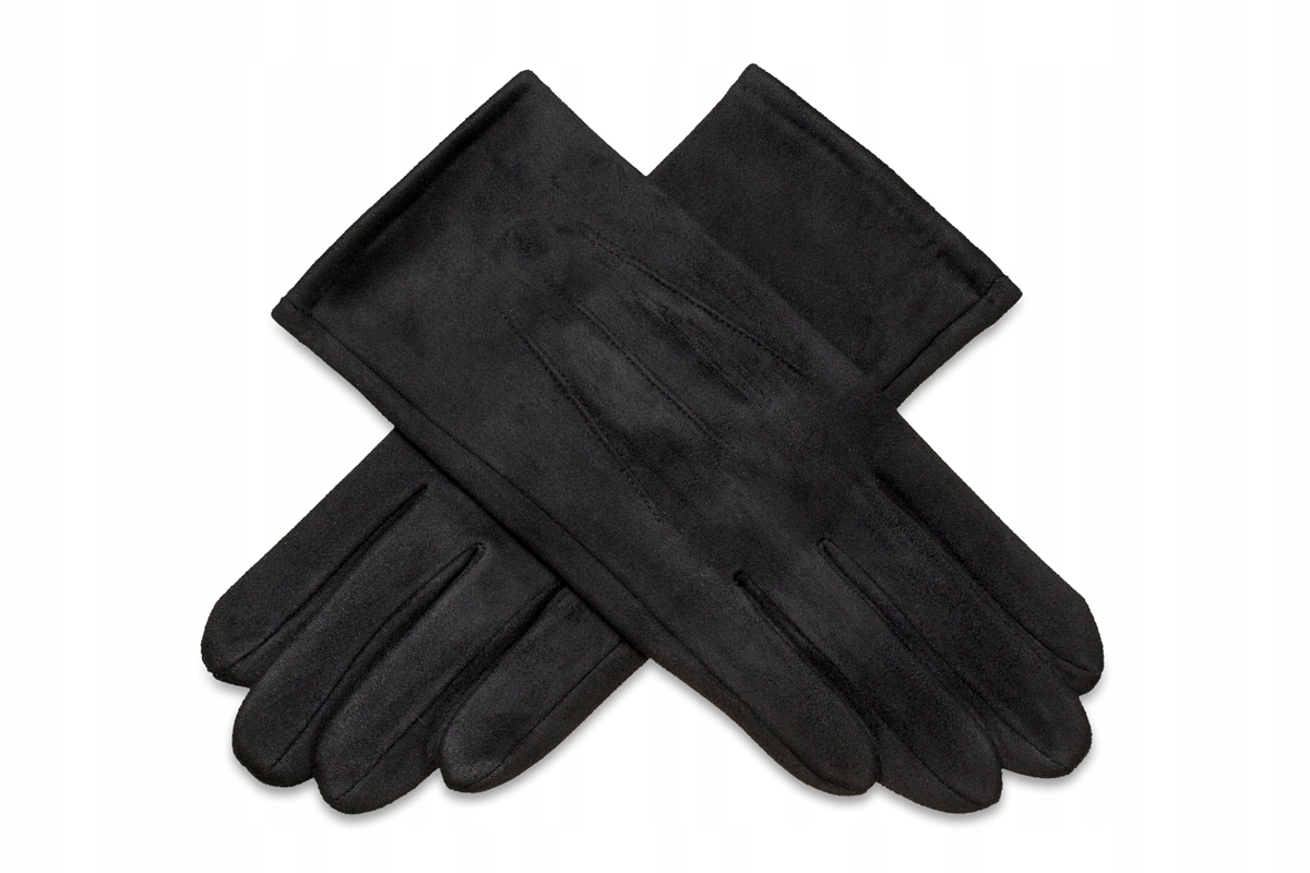 RĘKAWICZKI MĘSKIE SMARTFON miękki ZAMSZ OCIEPLANE