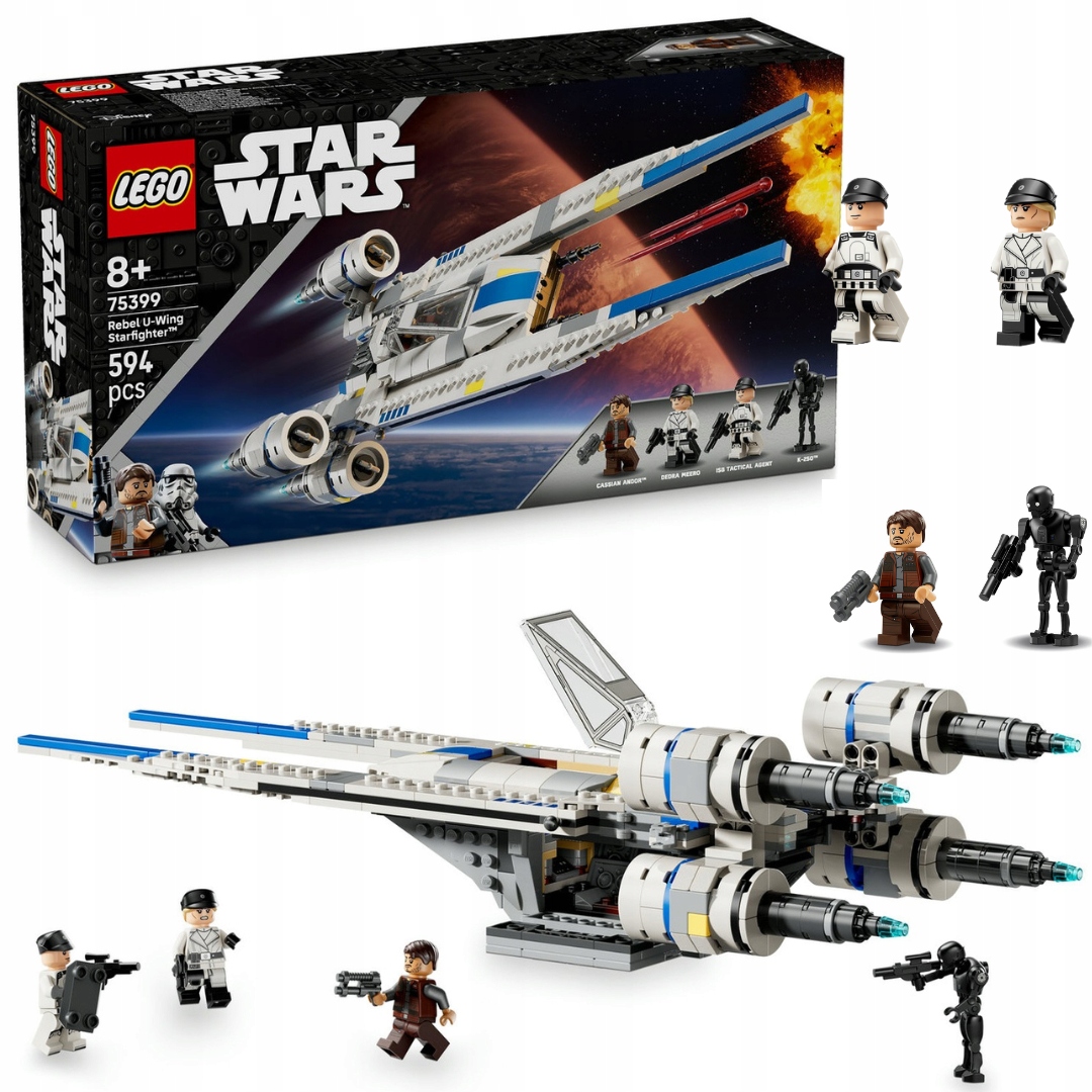 Lego 75399 Star Wars Stíhačka U-Wing povstání 4 figurky