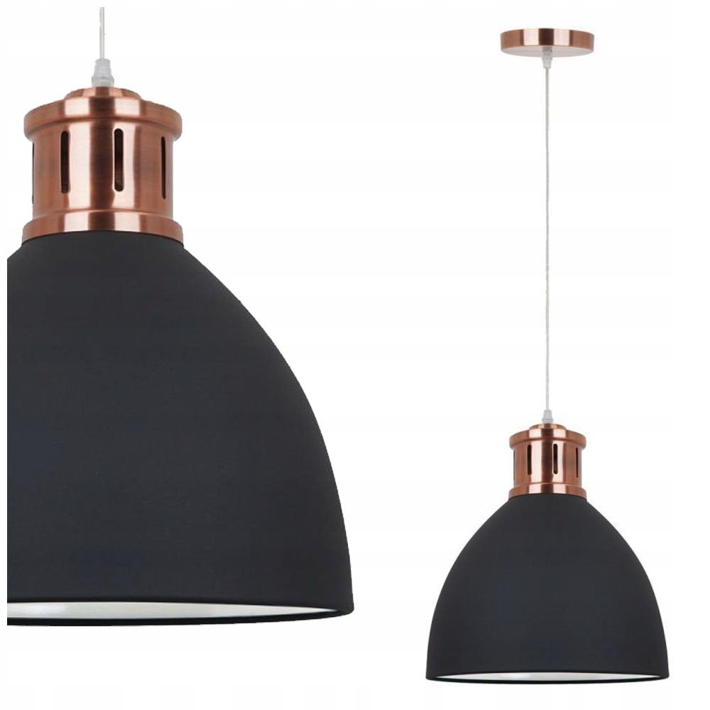 Závěsná lampa Lola v retro stylu antracit