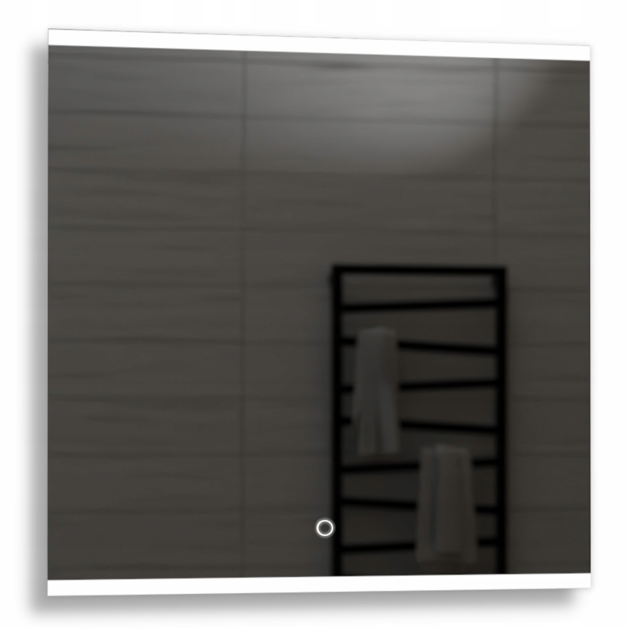 Štvorcové Led zrkadlo s dotykom Brasil 80 x 80 cm