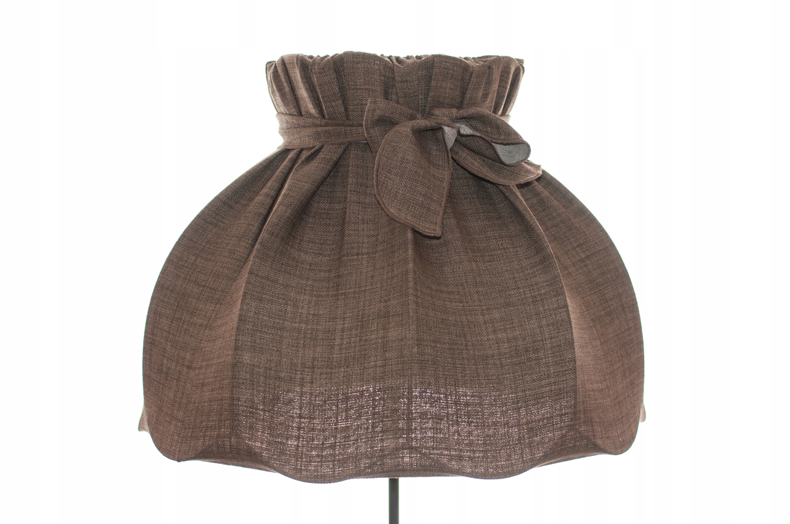 

Abażur z kokardą retro ciemny beż jak len 25x51x36