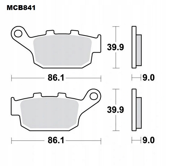 KLOCKI HAMULCOWE TYŁ HONDA X-ADV 750 2017-2020 r. Producent TRW