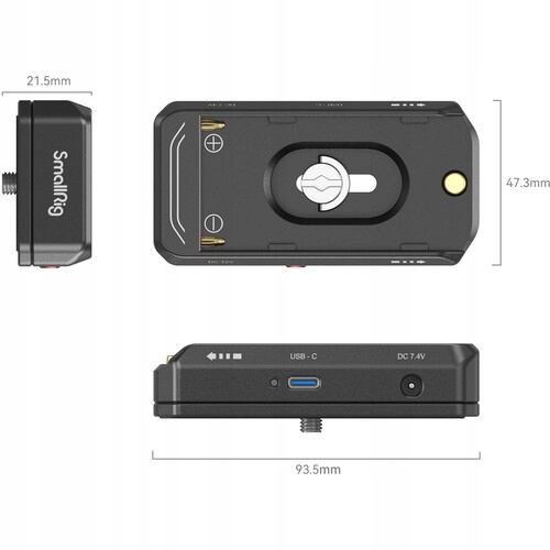 Adapter akumulatora NP-F do Canon 5D 6D 7D 60D 70D 80D 90D R5 R5C R6 R5C R7 Symbol baterii NP-F