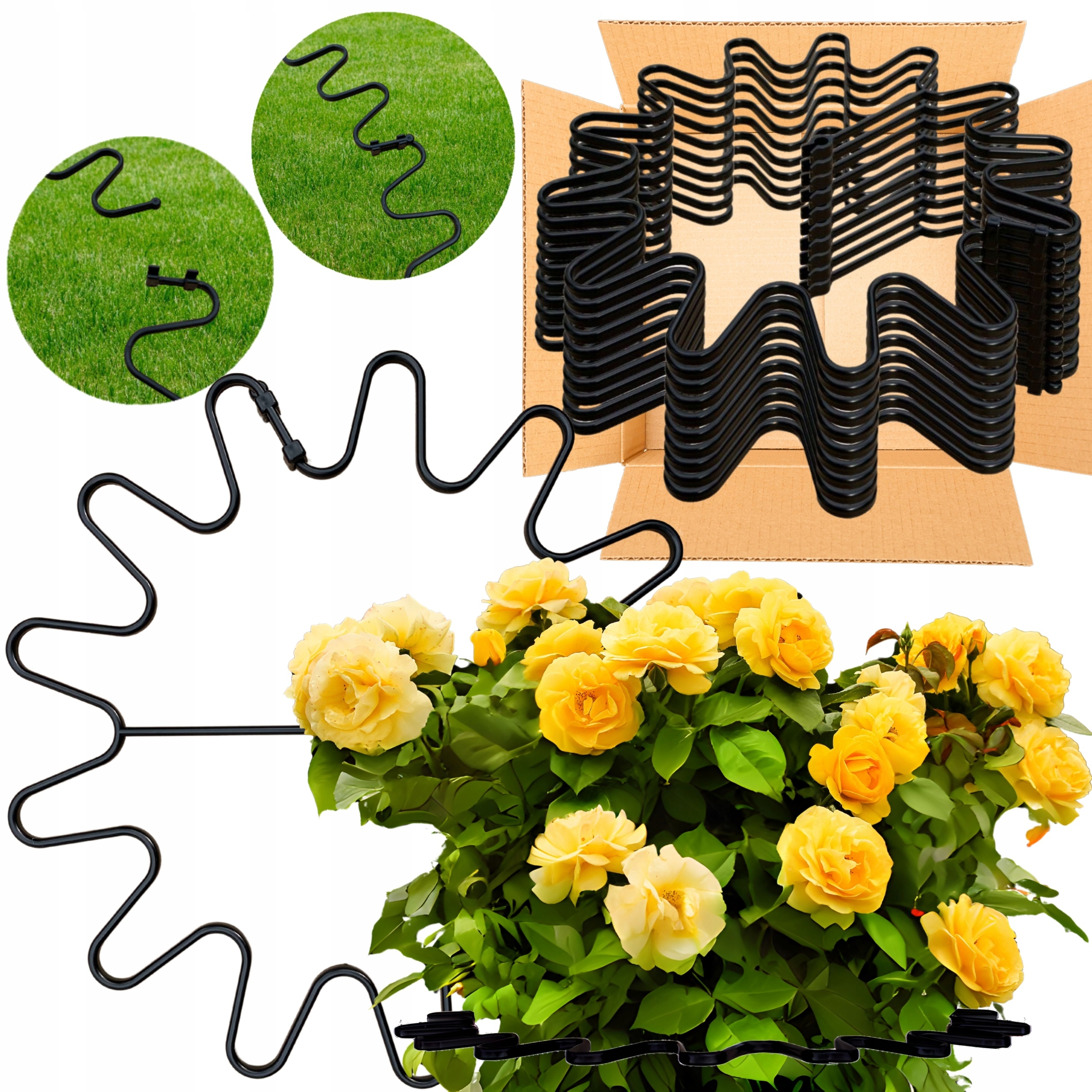 Набор 10шт гортензии цветок поддержки зажим завод УФ поддержки зажим